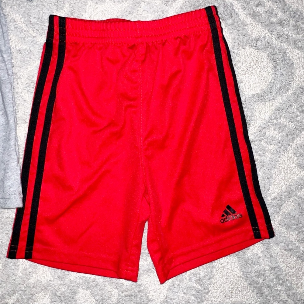 Adidas Three-Stripes Shorts and Tee Set - Picture 5 of 6